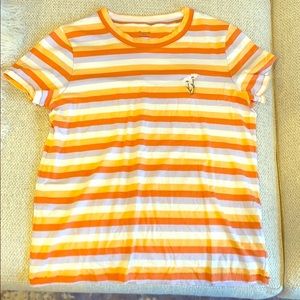 Madewell short sleeved striped shirt